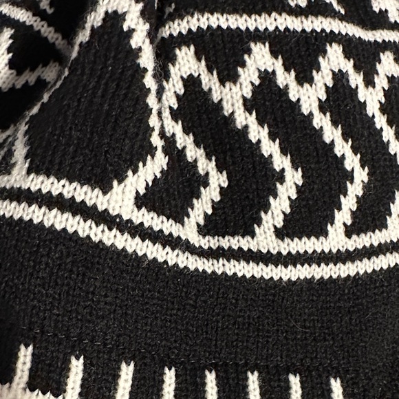 Volcom Black & White Pom Pom Earflap Beanie - Picture 4 of 14